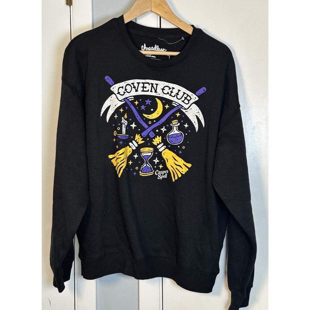 NWOT Threadless Coven Sweatshirt Halloween Women Size M